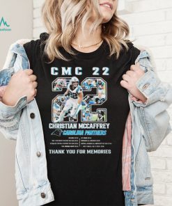 Official CMC 22 Christian Mccaffrey Carolina Panther thank you for memories shirt