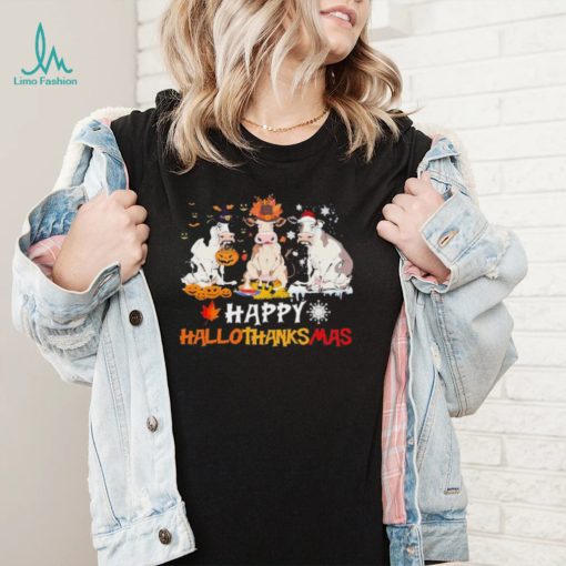 Official Dairy Cows Happy Hallothanksmas Halloween thanksgiving Christmas shirt