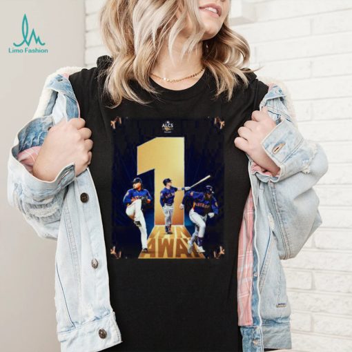 Official Houston Astros 2022 ALCS 1 Win Away shirt