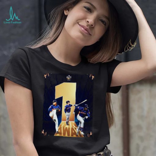 Official Houston Astros 2022 ALCS 1 Win Away shirt