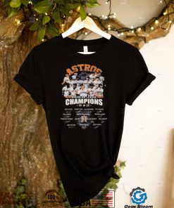 Official Houston Astros team football 2022 American League Champions signatures shirt2