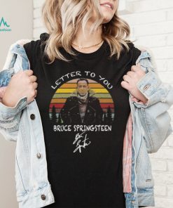 Official Letter to You Bruce Springsteen signature vintage shirt