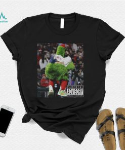 Official Phillie Phanatic Philadelphia Phillies Parental Advisory explicit content shirt