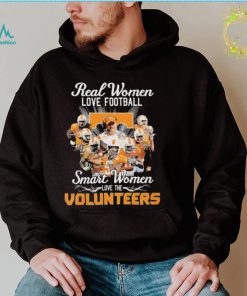 Official Real Women love football smart Women love the Tennessee Volunteers team signatures shirt