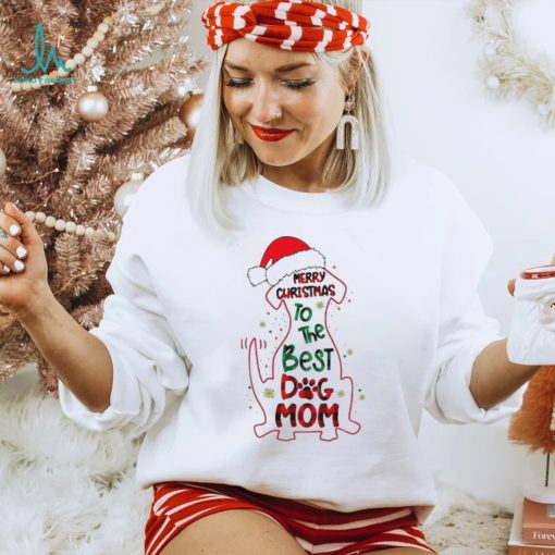 Official Santa Dachshund Merry Christmas to the best Dog Mom shirt