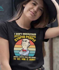 Official Walter Jeff Dunham I don’t understand stupid people maybe I should take one apart to see how it works vintage shirt