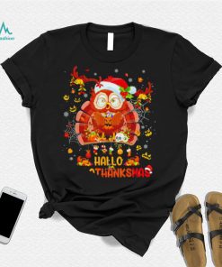 Owl Santa Hallo Hallo Thanksmas 2022 shirt