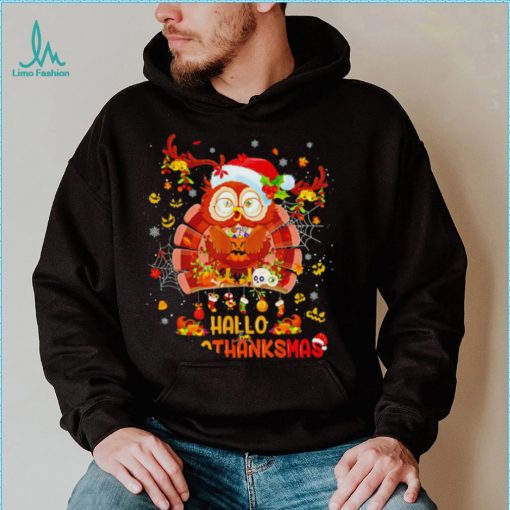 Owl Santa Hallo Hallo Thanksmas 2022 shirt