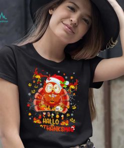 Owl Santa Hallo Hallo Thanksmas 2022 shirt