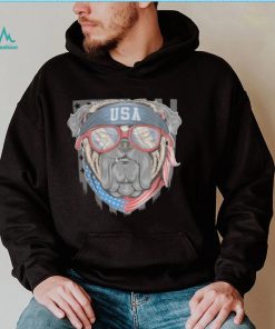 Patriotic Bulldog usa flag dog lover shirt