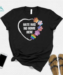 Peace LGBT paw hate has no home here shirt
