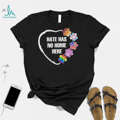 Peace LGBT paw hate has no home here shirt