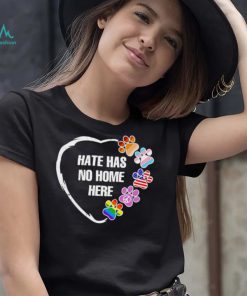 Peace LGBT paw hate has no home here shirt