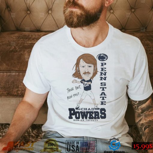 Penn State Bookstore Eli Manning Chad Powers Think Fast Run Fast T Shirt