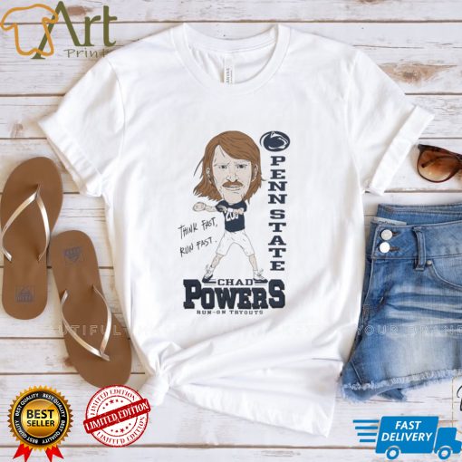 Penn State Bookstore Eli Manning Chad Powers Think Fast Run Fast T Shirt