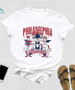 Philadelphia Phillies 2022 League Champions Caricature Signatures Shirt