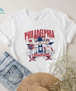 Philadelphia Phillies 2022 League Champions Caricature Signatures Shirt