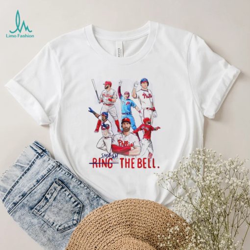 Philadelphia Phillies Baseball Smash Ring The Bell T Shirt