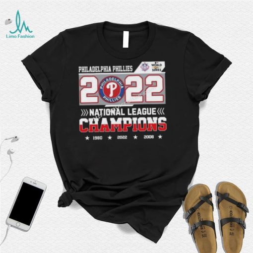 Philadelphia phillies 3x national league champions 2022 shirt
