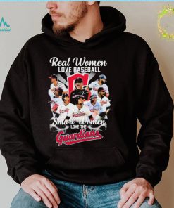 Real Women Love Baseball Smart Women Love The Cleveland Guardians Signatures Shirt2