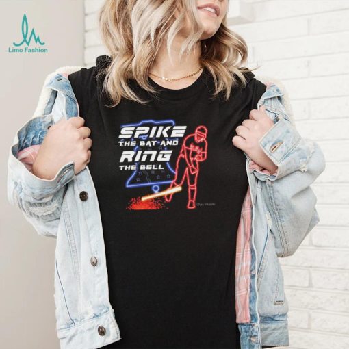 Rhys Hoskins Philadelphia Phillies Spike The Bat And Ring The Bell Neon Shirt