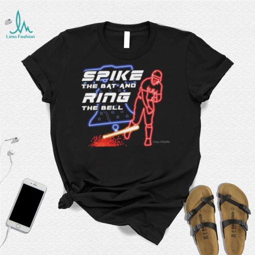 Rhys Hoskins Philadelphia Phillies Spike The Bat And Ring The Bell Neon Shirt