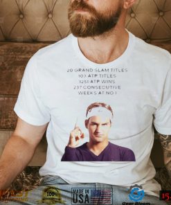 Roger Federer 20 Grand Slam Retire T Shirt