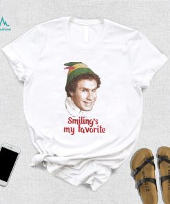 SMILING’S MY FAVORITE BUDDY THE ELF WILL FERRELL MOVIE CHRISTMAS SHIRT