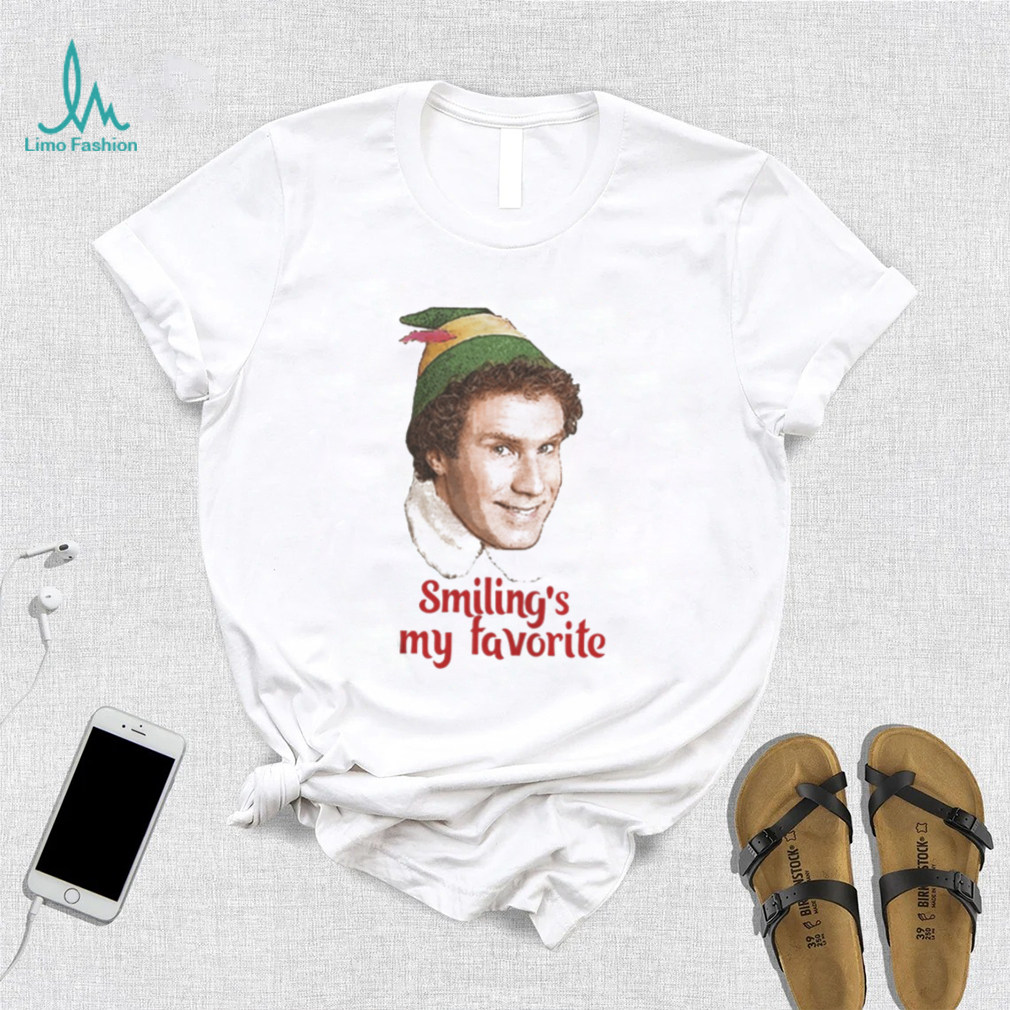 SMILING’S MY FAVORITE BUDDY THE ELF WILL FERRELL MOVIE CHRISTMAS SHIRT SMILING’S MY FAVORITE BUDDY THE ELF WILL FERRELL MOVIE CHRISTMAS SHIRT