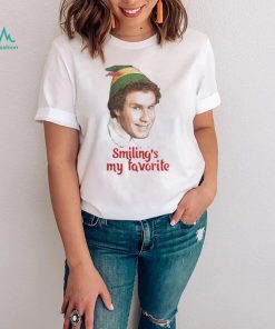SMILING’S MY FAVORITE BUDDY THE ELF WILL FERRELL MOVIE CHRISTMAS SHIRT
