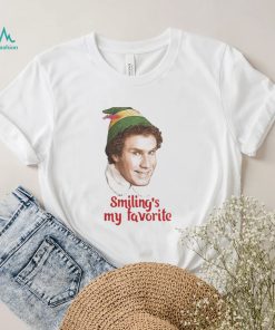 SMILING’S MY FAVORITE BUDDY THE ELF WILL FERRELL MOVIE CHRISTMAS SHIRT