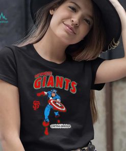 San Francisco Giants Captain America Marvel retro shirt1
