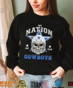 Skull Dallas Cowboys One Nation One Team Cowboys Shirt2