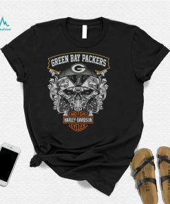 Skull Green Bay Packers Harley Davidson Green Bay Packers New Design T Shirt1