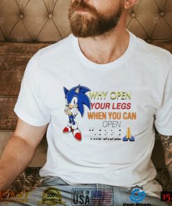 Sonic why open your legs when you an open the bible shirt