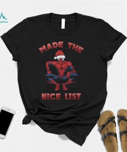 Spider Makes The Beautiful Christmas List Spiderman Christmas New Design T Shirt1