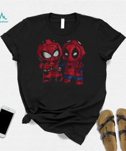 Spider Man And Deadpool Cosplay Friends Spiderman Christmas New Design T Shirt1