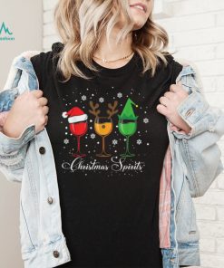 Spirits Glasses Of Wine Xmas Holidays Party Christmas New Design T Shirt