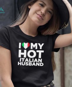 Spooky Zenit I love my hot Italian Husband flag shirt