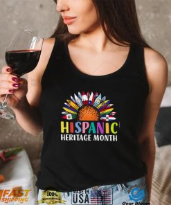 Sunflower Latino Countries Flags Hispanic Heritage Month New Design T Shirt1