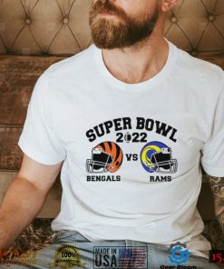 Super Bowl 2022 Cincinnati Bengals vs Los Angeles Rams American football helmet shirt