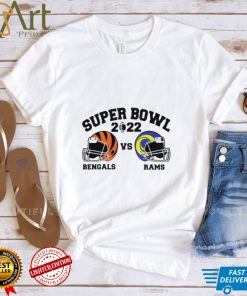 Super Bowl 2022 Cincinnati Bengals vs Los Angeles Rams American football helmet shirt