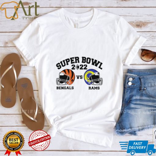 Super Bowl 2022 Cincinnati Bengals vs Los Angeles Rams American football helmet shirt