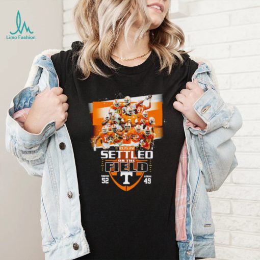 Tennessee Volunteers Settled on the Field 2022 52 – 49 shirt