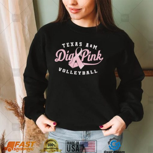 Texas AM Aggies Dig Pink Breast Cancer Volleyball shirt