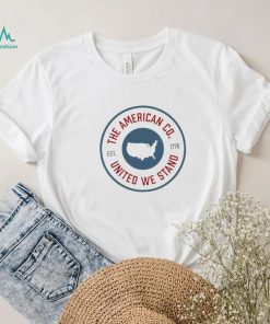 The American United We stand circle patch logo shirt