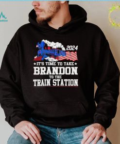 Train its time to take Brandon to the train station 2024 American flag shirt2