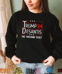 Trump 2024 Desantis The Free Ticket T Shirt2