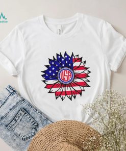 USA 4th of July sunflower shirt