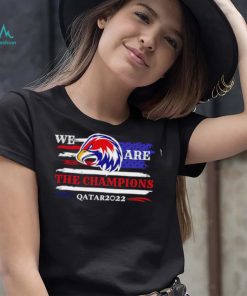 USA Football we are the Champions Qatar 2022 American flag shirt